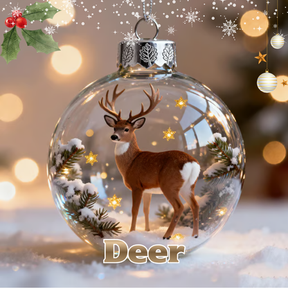 【60%OFF】2026 🎁 Holiday Animal Crystal Glass Ornament 🎄🎅🏻 Crystal Glass Perfect Holiday Gift & Home Décor