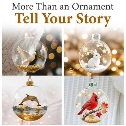 2026 🎄 Holiday Animal Crystal Glass Ornament 🎄