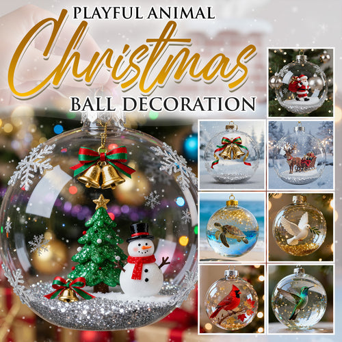 2026 🎄 Holiday Animal Crystal Glass Ornament 🎄