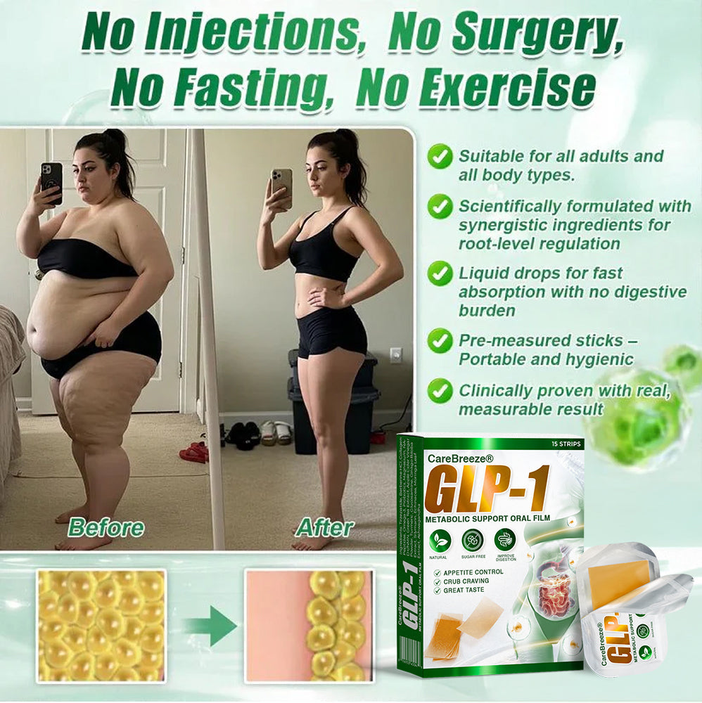 𝗖𝗮𝗿𝗲𝗕𝗿𝗲𝗲𝘇𝗲® GLP-1 𝑺𝒍𝒊𝒎 𝑭𝒂𝒔𝒕 7 𝑫𝒂𝒚𝒔 Metabolic Support Oral Film (✅ 𝐓𝐚𝐫𝐠𝐞𝐭𝐬 𝐰𝐞𝐢𝐠𝐡𝐭, 𝐡𝐞𝐚𝐫𝐭, 𝐛𝐥𝐨𝐨𝐝 𝐬𝐮𝐠𝐚𝐫, 𝐬𝐥𝐞𝐞𝐩, 𝐠𝐮𝐭 & 𝐣𝐨𝐢𝐧𝐭 𝐡𝐞𝐚𝐥𝐭𝐡)